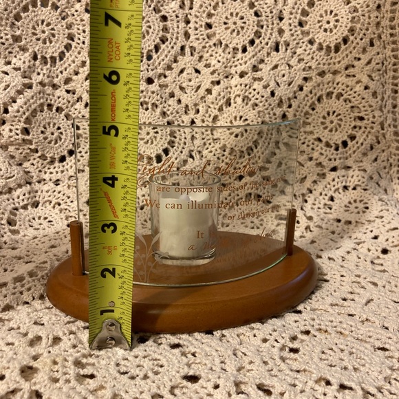 Vintage Hallmark Maya Angelou Quote Candle Tea Light Holder with Electric Candle - Picture 12 of 12